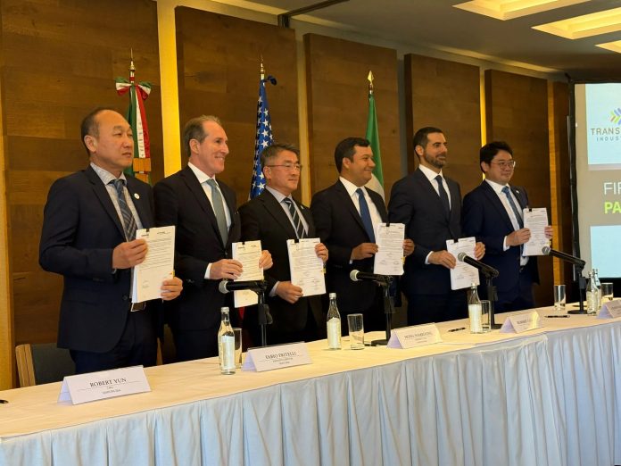 signing agreement from transition industries
